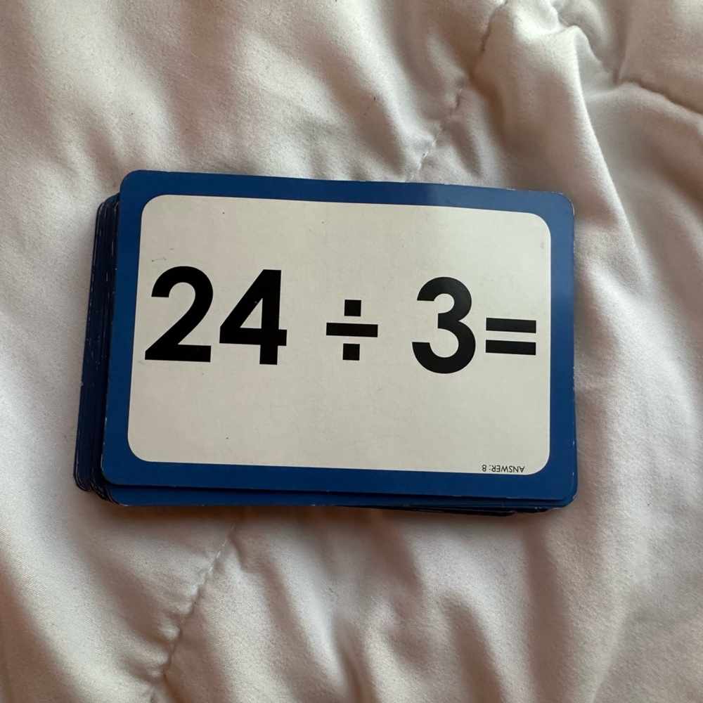 31 division cards ➗